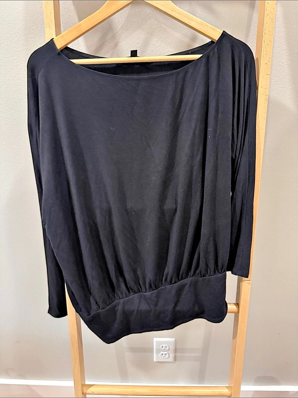 up! Long Sleeve Top in Black Size Medium